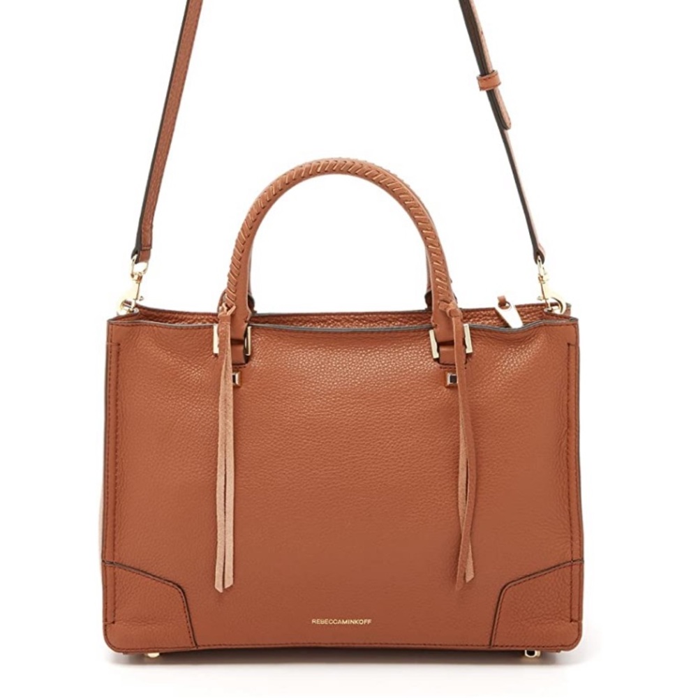 New Rebecca Minkoff Regan Satchel - Almond